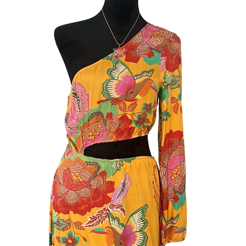 Farm Rio One-Shoulder Maxi Dress - Picture 3 of 7